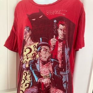 DC Comics Trunk LTD Batman Vilest Villains Red T Shirt New Official
